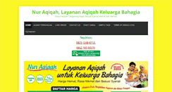 Desktop Screenshot of nur-aqiqah.com